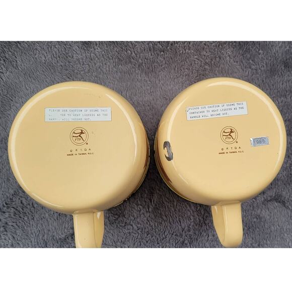 FTD Vintage Enamelware Creamer Cottage Floral Fruit 1986 - Picture 4 of 4